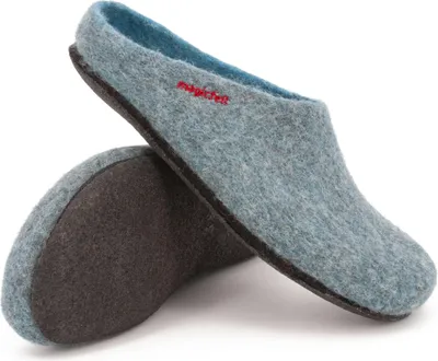 Image de Chaussons Magicfelt modèle 709 pour femmes et hommes - Pantoufles en Laine 100% Waterstone, taille 46