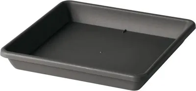 Image de DEROMA Soucoupe pour pot de fleurs Square Day R Anthracite - 45 cm