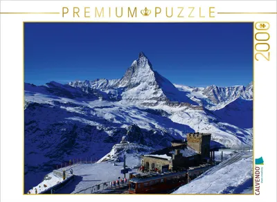 Produktbild von CALVENDO Puzzle Gornergrat mit Matterhorn. Zermatt 2000 Teile Puzzle quer | 2000 Teile Lege-Größe 90x67cm Foto-Puzzle für glückliche Stunden