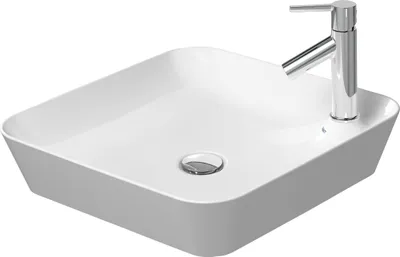 Produktbild von Duravit Cape Cod Aufsatzbecken, 460 × 460 mm, mit Armatureninsel, ohne Überlauf, 2340460000