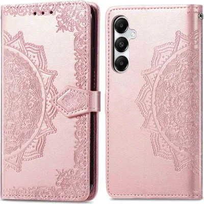 Immagine prodotto di Custodia a libro imoshion Mandala per Samsung Galaxy A35 - Oro rosa