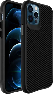 Produktbild von imoshion Rugged Hybrid Carbon Case iPhone 12 (Pro) - Schwarz