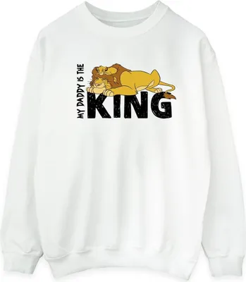 Produktbild von Disney - "The Lion King Daddy Is King" Sweatshirt für Herren BI30617 (XL) (Weiß)
