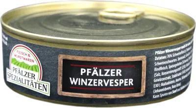 Produktbild von Pfälzer Spezialitäten Winzervesper Vollkonserve 200g Dose
