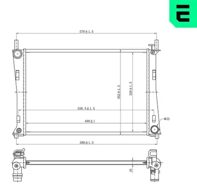 Produktbild von ERA Kühler, Motorkühlung x 673054