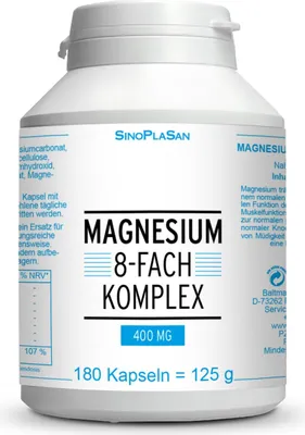 Obrázek produktu pro Hořčík 8x komplex 400 mg kapsle 180 kapslí