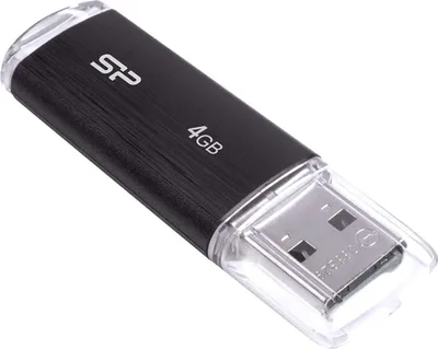Produktbild von SILICON POWER Ultima U02 Pendrive USB-Stick 4 GB USB 2.0 (SP004GBUF2U02V1K) Schwarz