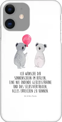 Produktbild von Mr. & Mrs. Panda Iphone 11 Handyhülle Koala Luftballon - Weiß - Geschenk, Cover, Handy Case, Geburtstag, Koalabär, Hülle, Party, Schutzhülle