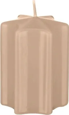 Produktbild von Sternkerzen Portobello Nougat 12 x Ø 6 cm, 8 Stück, Adventskerzen, Weihnachtskerzen
