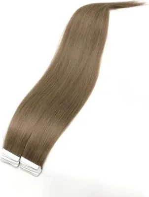 Produktbild von Tape in Hair Echthaartapes, medium asch blond, Remy Haar für Haarextensions, (50 cm) Länge, ca. (25 g)
