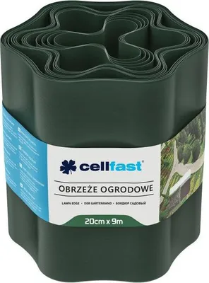 Productafbeelding van Kantduk Plast För Gräsmattor M.m. Mörktgrön 20 Cm X 9mb