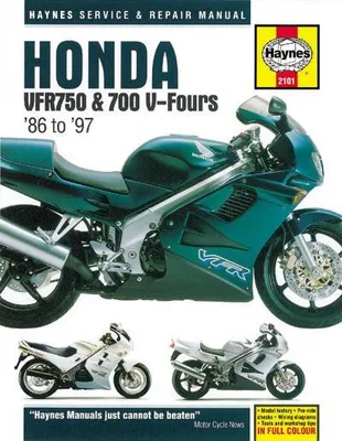 Obrázok produktu pre Honda VFR750 & 700 V-Fours (86 - 97) Haynes Repair Manual