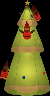 Image de vidaXL Sapin de Noël gonflable avec LED 500 cm