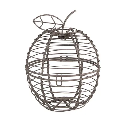 Produktbild von Clayre & Eef Korb Apfel Ø 11x14 cm Braun Metall
