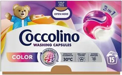 Zdjęcie produktu dla Kapsułki do prania "Care Color", 15 sztuk, COCCOLINO 64342891