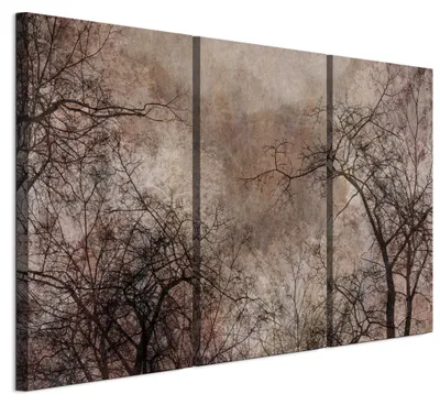 Produktbild von LUMASOUL Wandbilder 3er Set für Wohnzimmer Wald 22 90x60 cm3-teiliges Leinwandbild für Schlafzimmer Flur Büro und Küche
