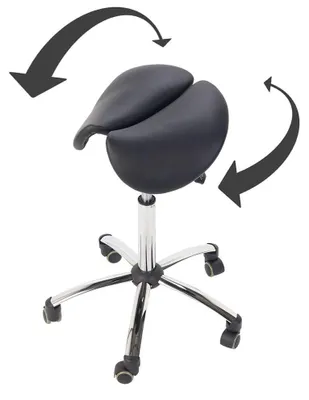 Produktbild von Teqler Sattelhocker Schwarz