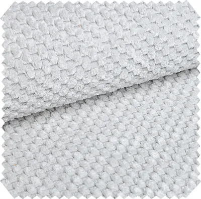 Produktbild von novely® ZEVEN Plüschiger Möbelstoff in Cord-Optik - Ultraweicher Polsterstoff mit Kachelmuster - Extrem Robuster Bezugstoff - Pflegeleichte Meterware 1lfm - Farbe: 13 Silbergrau