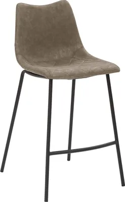 Zdjęcie produktu dla Stołek barowy 1175, rama na 4 nogach, czarny, błoto w stylu vintage, 65 cm