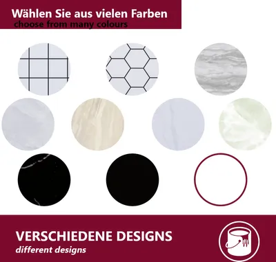 Produktbild von Selbstklebende Wandpaneele 10er Set 30x30 cm – Wandverkleidung modern – flexibel zuschneidbar, pflegeleicht, wasserabweisend – Marmoroptik, Steinoptik, Holzoptik