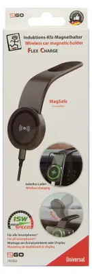 Obrázek produktu pro 2GO FlexCharge, Auto, Zapalovač na doutníky, Bezdrátové nabíjení, Černá
