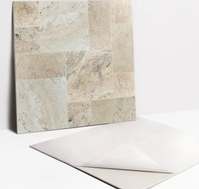 Obrázok produktu pre Samolepiace vinyleové dlaždice - Nálepky na Stenu - Podlahu - Sada 9 Kusov - 30x30 cm - Kamenná podlaha