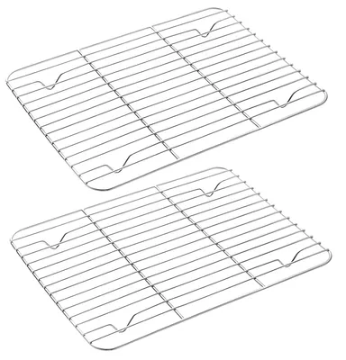 2er-Set Kühlgitter für Backofen, 24,7 x 18,5 cm, rechteckig
