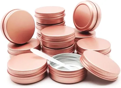 Imagen del producto de Envases de aluminio, 30 ml, 12 unidades, con tapa roscada, para cosméticos