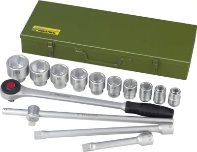 Immagine prodotto di Proxxon Steckschlüsselsatz 22-50 mm Antrieb 20 mm (3/4") 15-teilig in Stahlbox