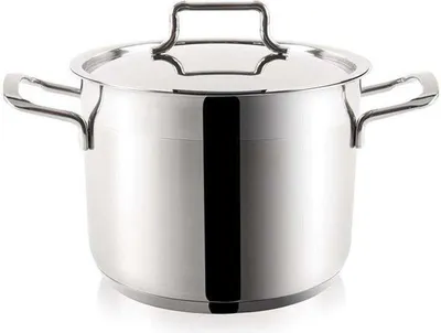 Produktbild von ORION Kochtopf Stahltopf mit Deckel 18/10 PREMIUM Induktion 8,1l