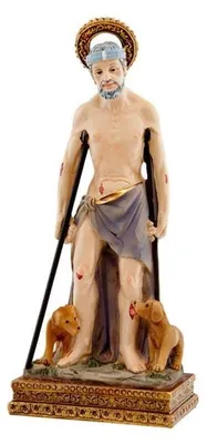Lazarus-Figur, 15 cm, Harz, mehrfarbig, religiös
