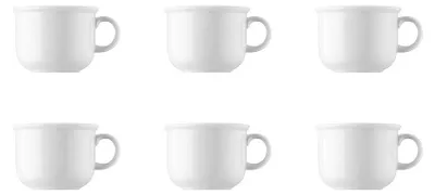 Produktbild von 6 x Kaffee-Obertasse - Trend Weiß - Thomas - 11400-800001-14742 Porzellan Geschirr
