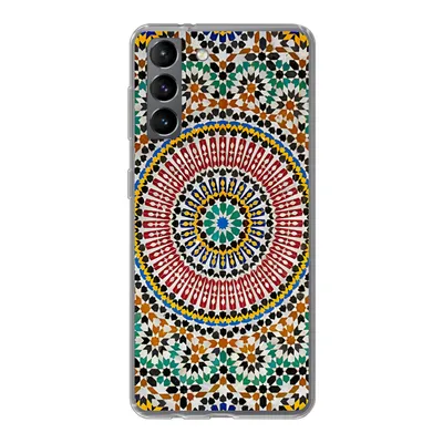Produktbild von MuchoWow® Handyhülle Schutzhülle Hülle für Samsung Galaxy S21 Ansicht eines marokkanischen Mosaiks von oben Silikon Softcase Handy Hülle - Softcase