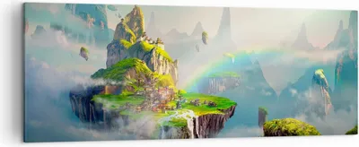 Produktbild von Bild auf Leinwand - Leinwandbild - Abstraktion Natur - 140x50cm - Wand Bild - Wanddeko - Wandbilder - Leinwanddruck - Bilder - Kunstdruck - Wanddekoration - Leinwand bilder - Wandkunst - AB140x50-3469