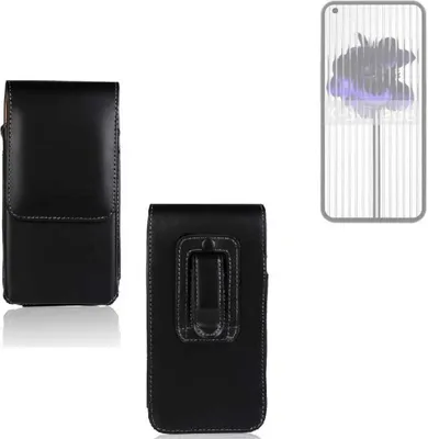 Produktbild von K-S-Trade Gürteltasche kompatibel mit Nothing 1 Schutz Hülle Handy Hülle mit Magnetverschluss Holster in schwarz