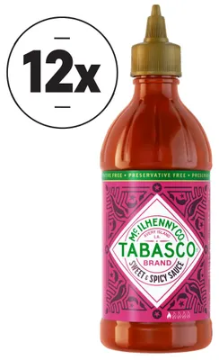 Produktbild von TABASCO® Sweet & Spicy Sauce - Süß-scharf - 12x 256ml