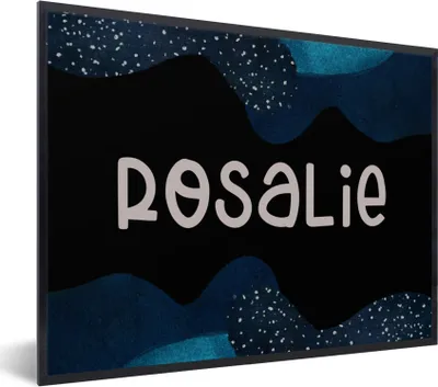 Produktbild von MuchoWow® Gerahmtes Poster Rosalie - Pastell - Mädchen 80x60 cm - Poster mit Schwarzem Bilderrahmen Wandposter Rahmen Foto Bilder - Schwarzem - Mit Gestell