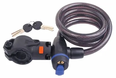Produktbild von Fahrrad Kabelschloss ASL-35 1200mm Stahlseil 12mm universal schwarz