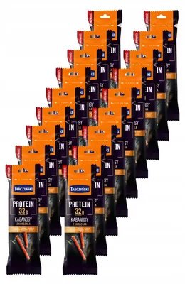 Produktbild von Tarczynski Protein Kabanossi Hähnchen 18x 80g - Cabanossi Scnack 32% Eiweiß