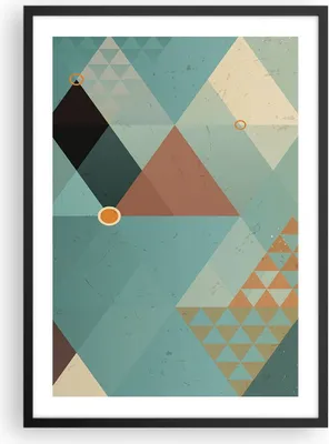 Produktbild von Gerahmtes Poster - Schwarzer Rahmen - Abstraktion modern - 50x70 cm - Wand Bild - Wanddeko - Wandbilder - Kunstposter - Wandposter - Bilderrahmen - Bilder - Kunstdruck - Wandbild - P2BPA50x70-3571