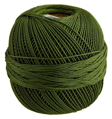 Produktbild von Elisa Häkelgarn,Filethäkelgarn,50g/200m,100% Baumwolle, Stärke 5, für Tischdecken,Vorhänge,NS 1,75-2.0 mm 8545 dunkelgrün