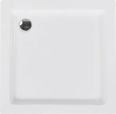 Obrázok produktu pre BELIANI Sprchová vanička s odtokom biela akrylát ABS syntetický materiál 80 x 80 x 5 cm štvorcový tvar minimalistická kúpeľňa