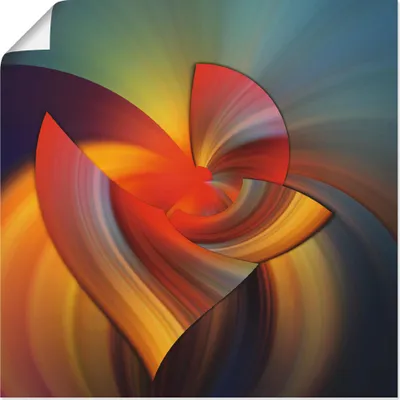 Produktbild von ARTland Poster Abstraktes in bunt Größe: 70x70 cm