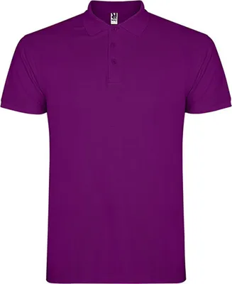 Immagine prodotto di Roly PO6638 | Polo Star da uomo, Piqué - Colore: Viola 71 - Taglia: XL