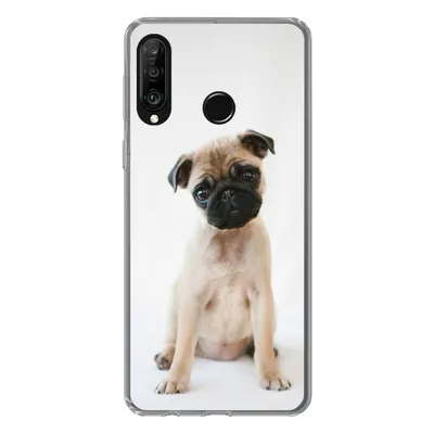 Produktbild von MuchoWow® Handyhülle Schutzhülle Hülle für Huawei P30 Lite Hund - Haustiere - Porträt Silikon Softcase Handy Hülle - Handyhülle