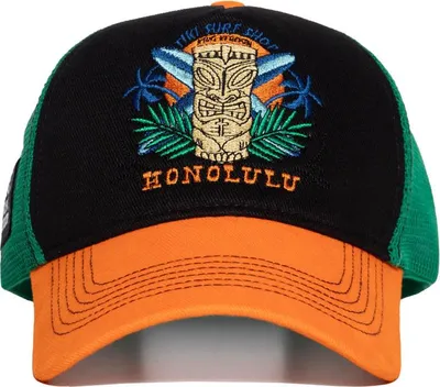 Productafbeelding van King Kerosin HFT Vintage Trucker Pet, model 2024, Honolulu, zwart/oranje