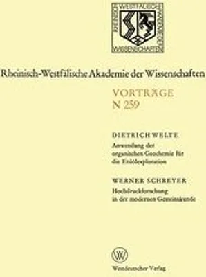 Obrázek produktu pro Anwendung der organischen Geochemie für die Erdölexploration. Hochdruckforschung in der modernen Gesteinskunde
