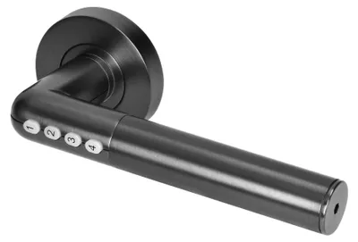 Elektronisches Türschloss Bluetooth PIN App schwarz IP44