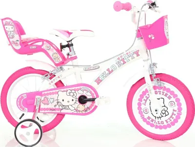 Immagine prodotto di Bicicletta da ragazza Hello Kitty Dino Bikes da 14 pollici