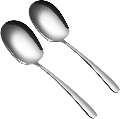 Produktbild von große Servierlöffel aus Edelstahl, Buffet-/Dinner-/Bankettbesteck, leicht zu reinigen